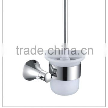 Metal and Glass Toilet Brush Holder