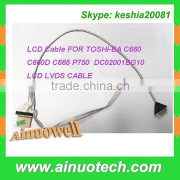 laptop LCD Cable FOR TOSHIBA C660 C660D C665 P750 DC02001BG10 LVDS CABLE