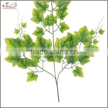 Cheap Factory Wholesale Fabric Decorative Artificial Green Grape Branches and Leaves/leaf photo-3