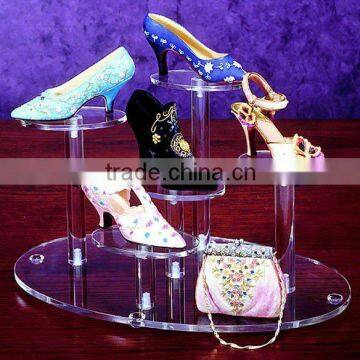 Modern shoe store displays/mall shoes acrylic stand