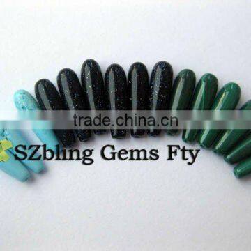 New arrival wholesale semi precious stone jewelry plain teardrop