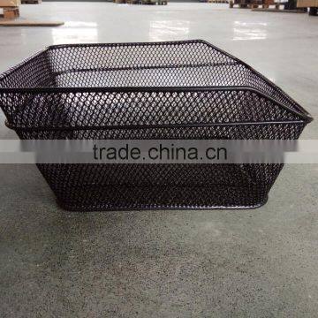 high quality front & rear wire metal bicycle basket for bike storage