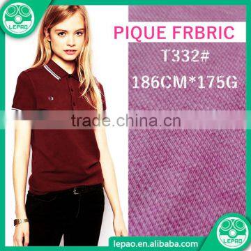 Pique pk polo fabric for polo shirt