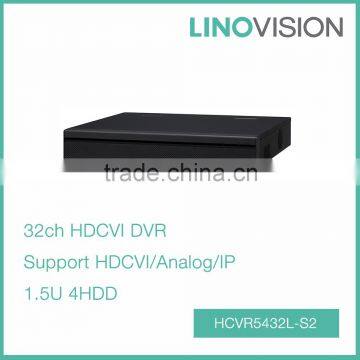 New 32CH 1.5U 4HDD Tribrid 720P-Pro H.264 HDCVI DVR , Support HDCVI/Analog/IP