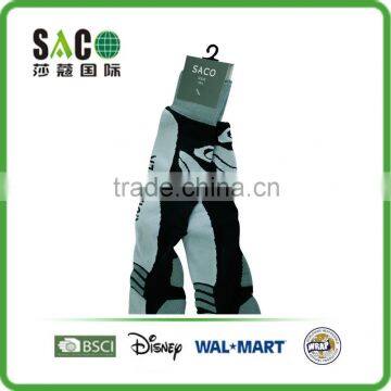 Fancy Free Terry Black Light Grey Knee High Sports Socks