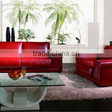 Quality Sofa Red Sofa Leather Sofa #AH155