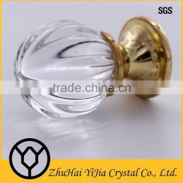 Pumpkin Style Clear Special Furniture Glass Knob photo-3