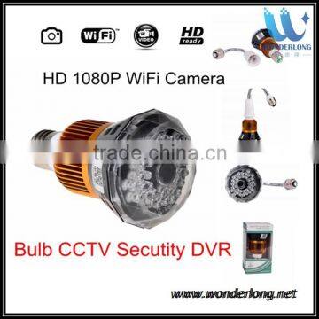 New models T77 lamp bulb camera bulb wifi ip camera with sd slot