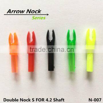 Double arrow nocks S for carbon fiebr arrow shaft