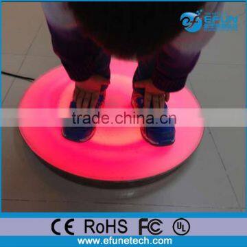 hot 2017 remote control play area round touch sensitive interactive led kids dance floor