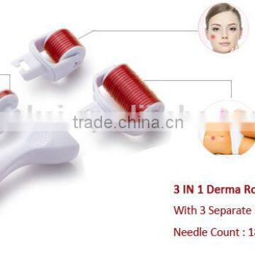 3 in 1 Derma Roller beauty Micro Needle Remove scar striae of pregnancy Skin Roller Dermatology Therapy Microneedle Dermaroller