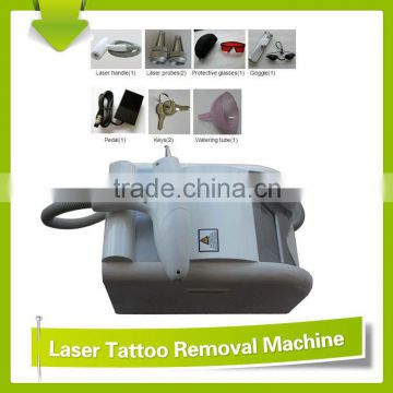 Facial Veins Treatment Effective Q Switched ND Yag 0.5HZ Laser Tattoo Removal And Skin Rejuventation Machine D003