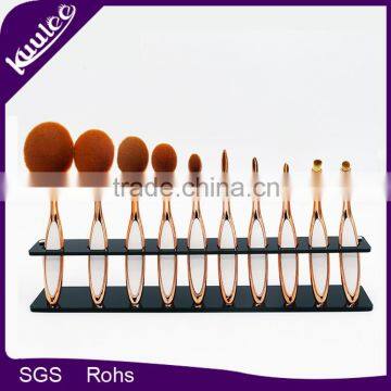 Hot sale clear square acrylic 10 pcs cosmetic brush rack