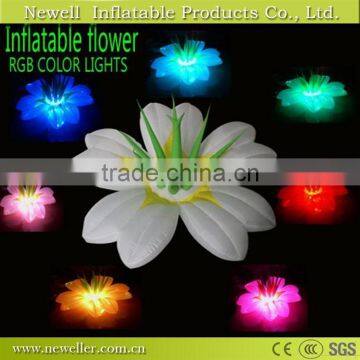 High quality best design led inflatable flower chain for your choice