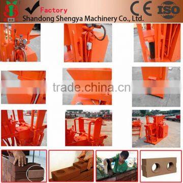 Hydraulic Clay Interlocking Brick Making Machine SY1-25 Price for Sale China Best Selling Product Soil Block Making Machine photo-2