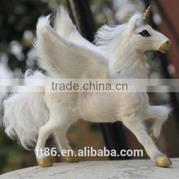 Animated Toy Miniature Fairy Garden Wings Plush Horse