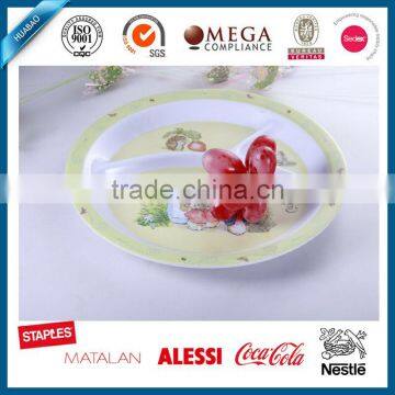 EU standard melamine dinner plate and bowl with cartoon design printing