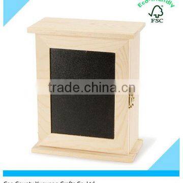 Custom Unfinished Wood Key Box Cabinet photo-3