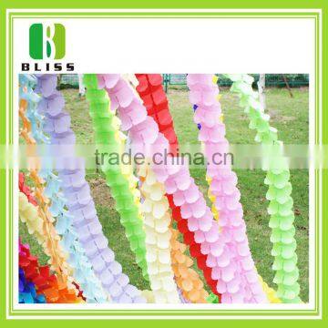 Factory Supply decorative paper wedding flower garlands