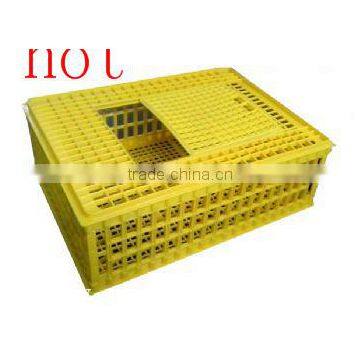 the plastic easy moving /washing/transporting chicken cages