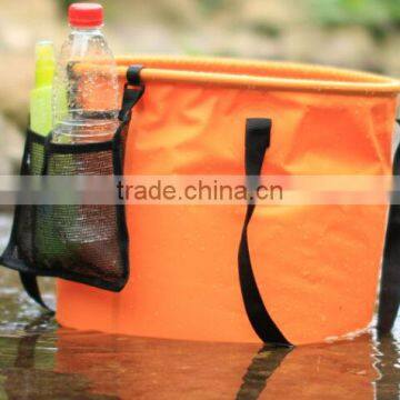 500D tarpaulin PVC Folding Bucket | foldable bucket for car