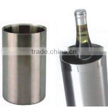 18-10 stainless steel Cylinder Double wall wine cooler