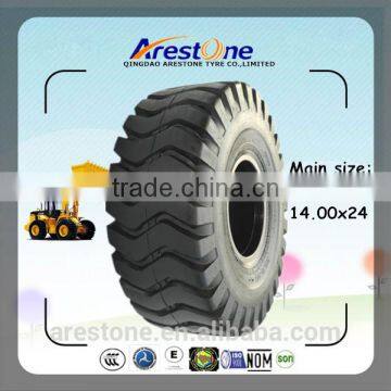 Arestone stocked china otr tire 14.00-24 14.00x24