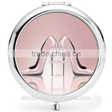 Metal Folding Crystal Cosmetic Mirror photo-5