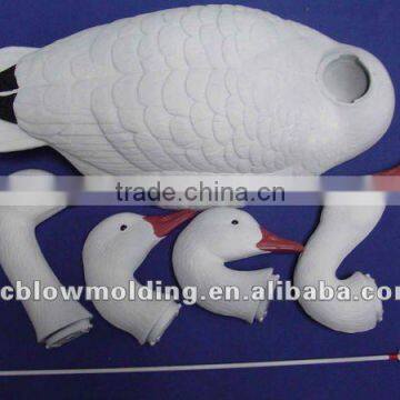 OEM Blow Molding Plastic HDPE Snow Goose Decoys Snow Geese Handicraft photo-4