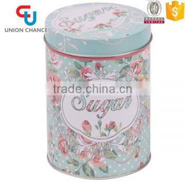 Round Small Cookies Candy Sugar Tin Box Tin Canister