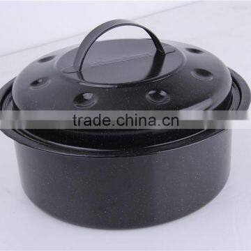 Cookware Set Enamel Round Roaster Pan photo-2