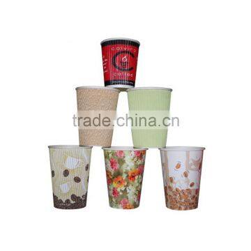 Recycled wholesale pe coating cheap ripple cups