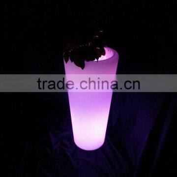 Led Round flower pot/Fashionable rechargable led flower pot/Glowing flower pot