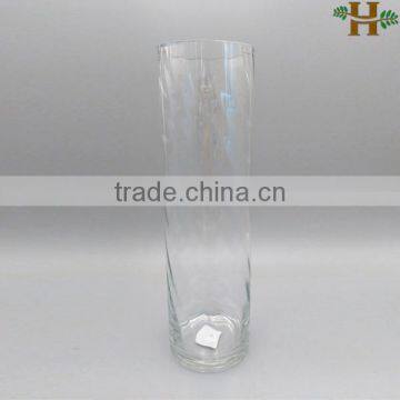 Clear tall cylinder glass vases for wedding decorations