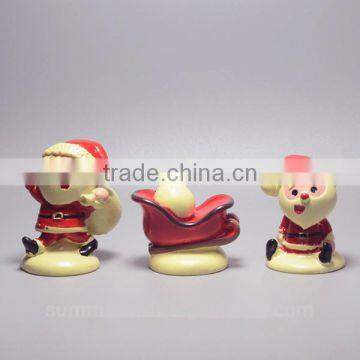 Wholesale mini santa claus polyresin personalized christmas ornaments