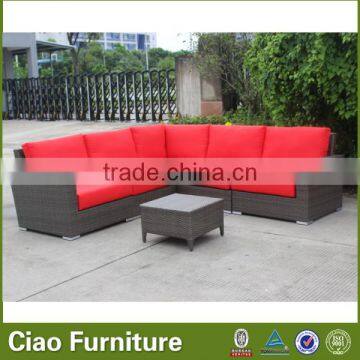 modular plastic rattan modern outdoor sofa furniture