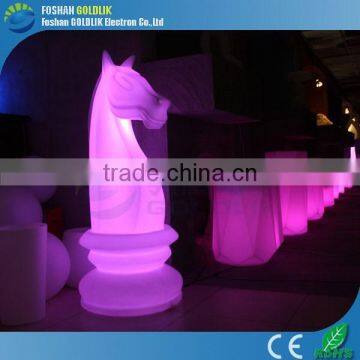 Wireless Remote Control Garden Decorative Tall Chess Illuminated LED Light Knight photo-5