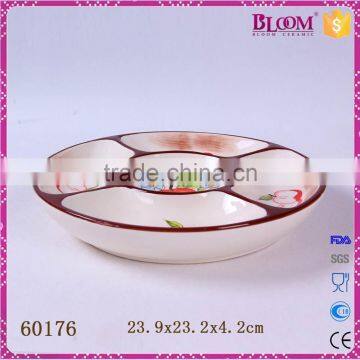 Cramic Decal Desgin Round Decoration Hone Candy Tray photo-2