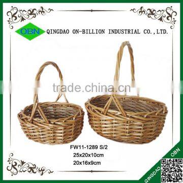 Bulk Wicker Woven Gift Basket Antique Willow Handle Basket for Sale photo-2