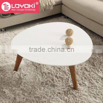 Living Room Round Shelf Coffee Table Modern Wooden Coffee Side Table Small Tea Table photo-2