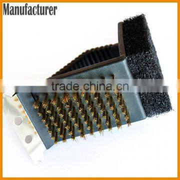 Three-in-One BBQ Grill Cleaner Shovel Sponge Cleaning Brush 3 in 1 BBQ Grill Cleaning Brush photo-3