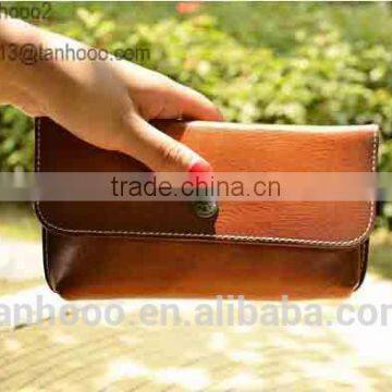 Classy Wholesale Elegant Genuine Leather Lady Envelope Clutch Bag photo-5