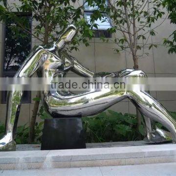 Stainless Steel Modern Indoor Nude Lady Decor Statues for Sale photo-5