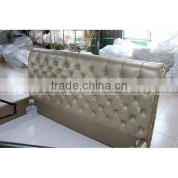 Upholstered king size bed made in china B85
