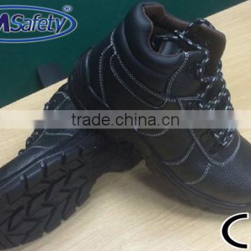 NMSAFETY secure safety shoes steel toe caps without lace supplier