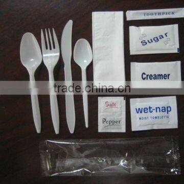 Inflight disposable plastic cutlery