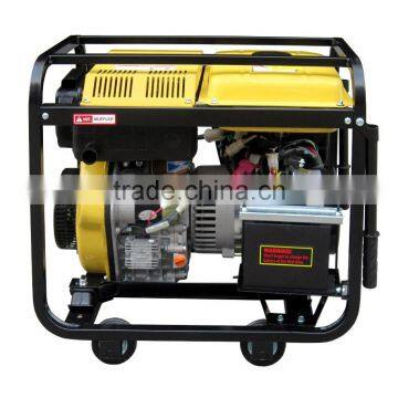 Open Type 2KW Electric Single Phase With 4wheels and Handle Diesel Generator With Welding Machine photo-4