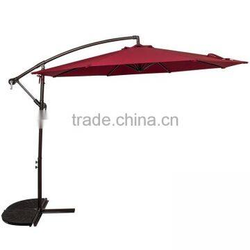 Outdoor Dark Red Offset Cantilever Umbrella