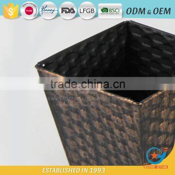 Galvanized Garden Wrought Iron Outdoor Planters Coated Zinc Flower Pot photo-5