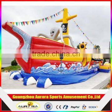 2015 High quality inflatable pirate ship bouncy castle for sale with factory price